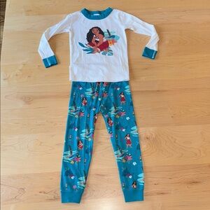 Hanna Andersson Disney Moana Organic Long John Pajamas 4 | Moana Pajamas